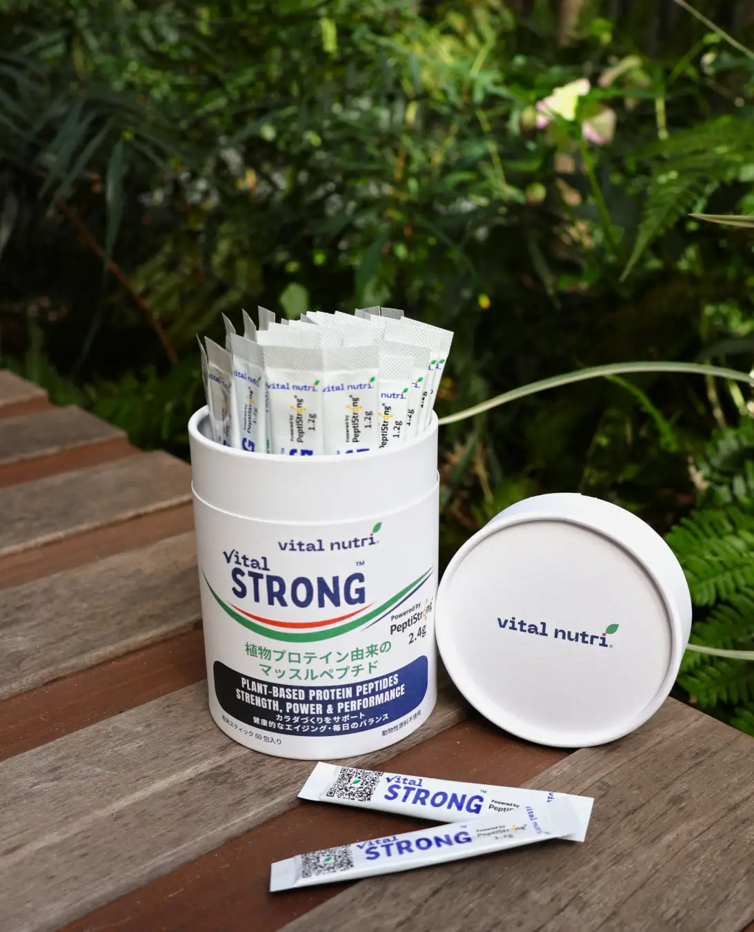 vital nutri® launches new “Vital STRONG™ Powder Sticks” containing AI-discovered peptide “PeptiStrong®” to support muscle strength and health
